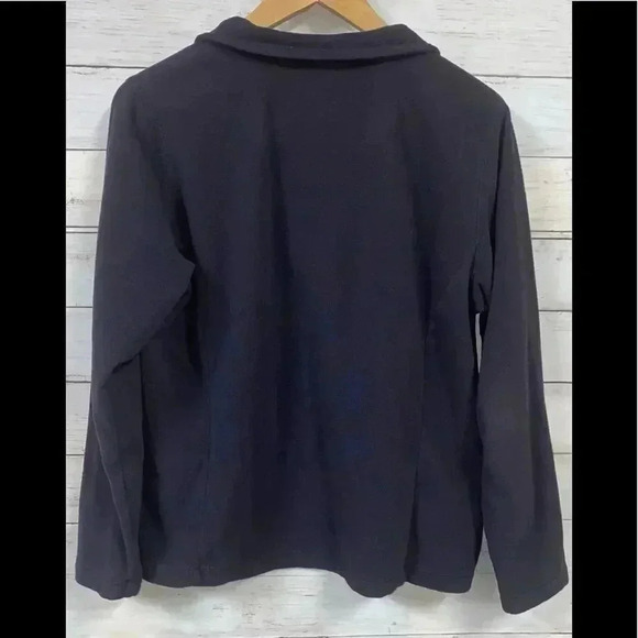 Lands’End Soft Navy Blue 1/4 Zip Up Pullover Sweater - Picture 2 of 5